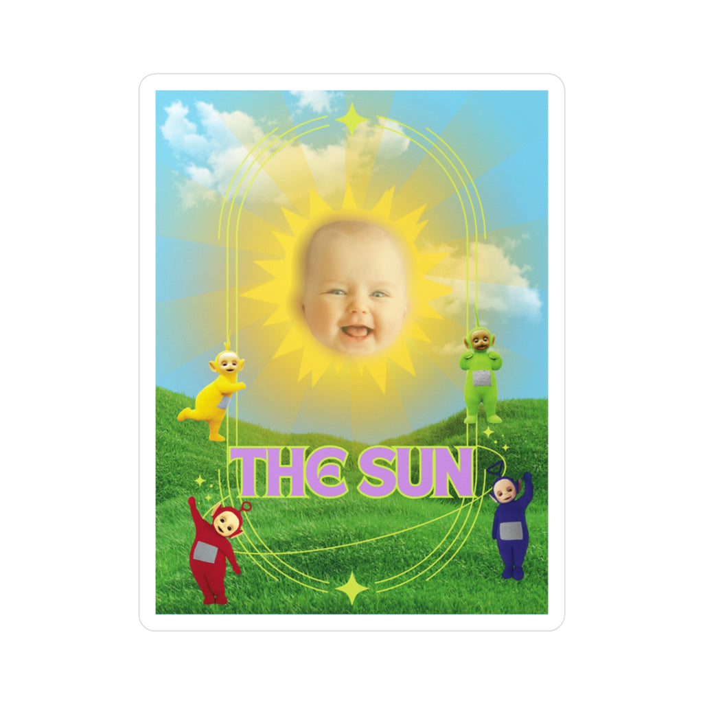 ☀️ The Y2K Baby Sun Tarot Card Sticker