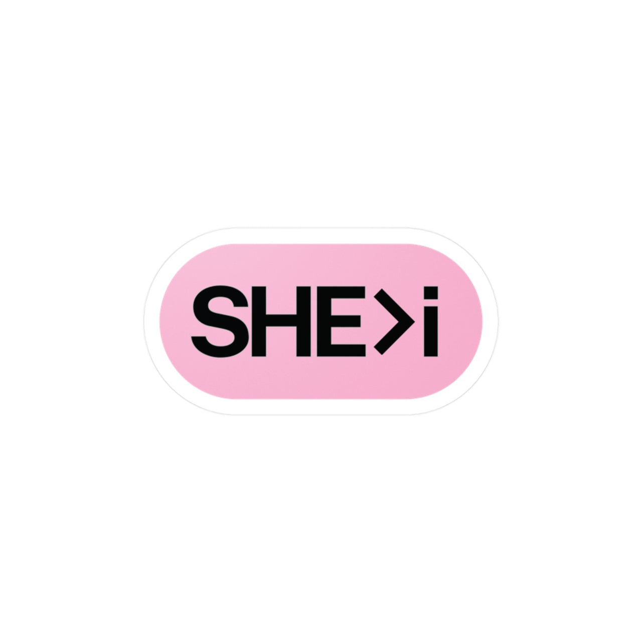 💗 SHE > i Sticker – Girl Power Decal