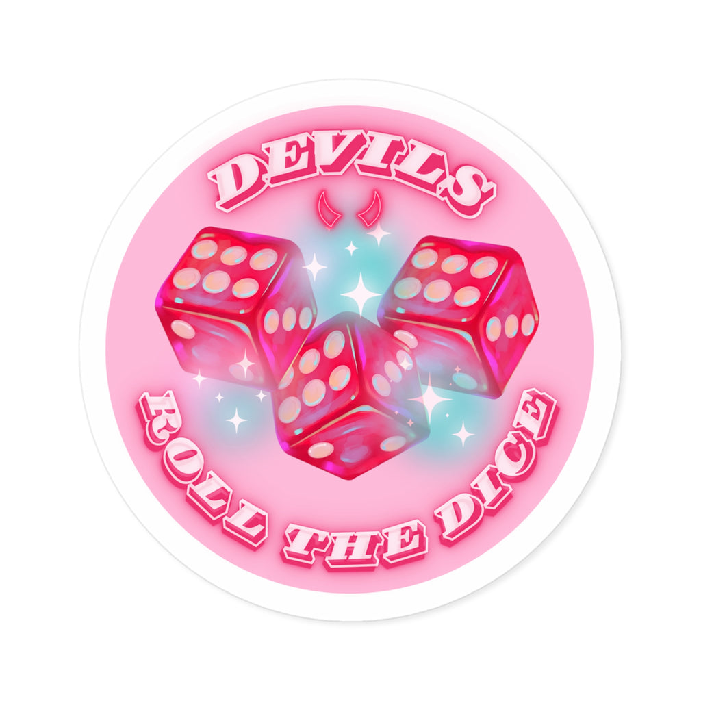 😈✨ Sinfully Lucky Dice Roll Sticker