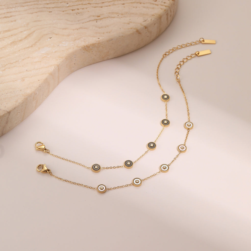 🖤 Mystic Gaze Bracelet/Anklet – Adjustable Evil Eye Jewelry