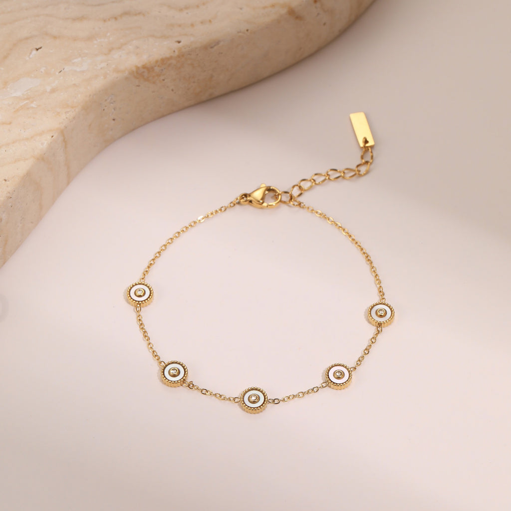 🖤 Mystic Gaze Bracelet/Anklet – Adjustable Evil Eye Jewelry