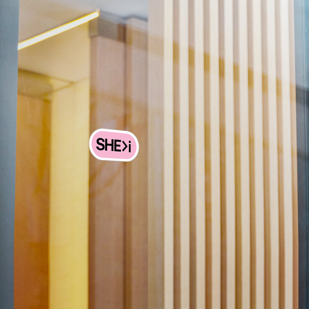 💗 SHE > i Sticker – Girl Power Decal