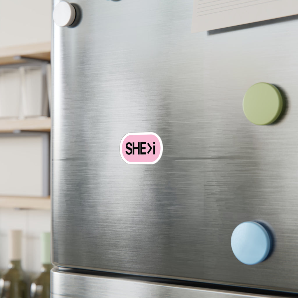 💗 SHE > i Sticker – Girl Power Decal