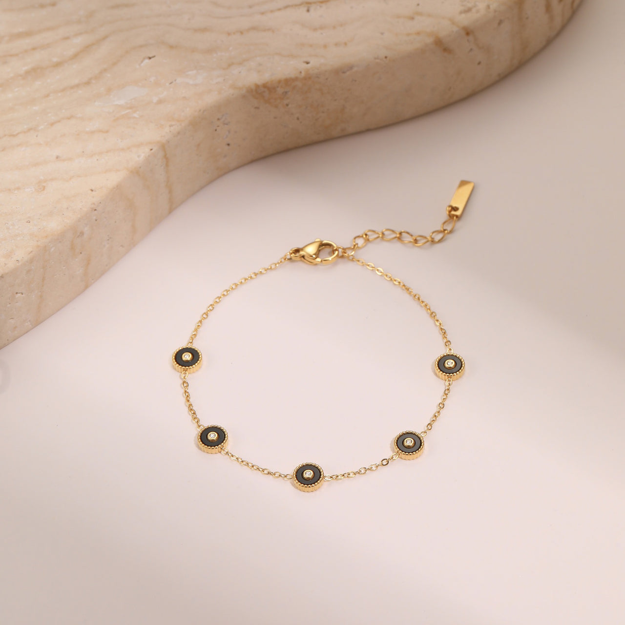 🖤 Mystic Gaze Bracelet/Anklet – Adjustable Evil Eye Jewelry